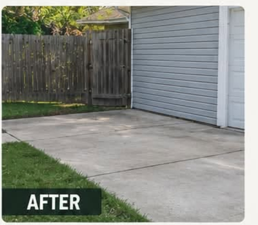 Clean empty driveway after same-day junk removal in Fort Wayne, Indiana